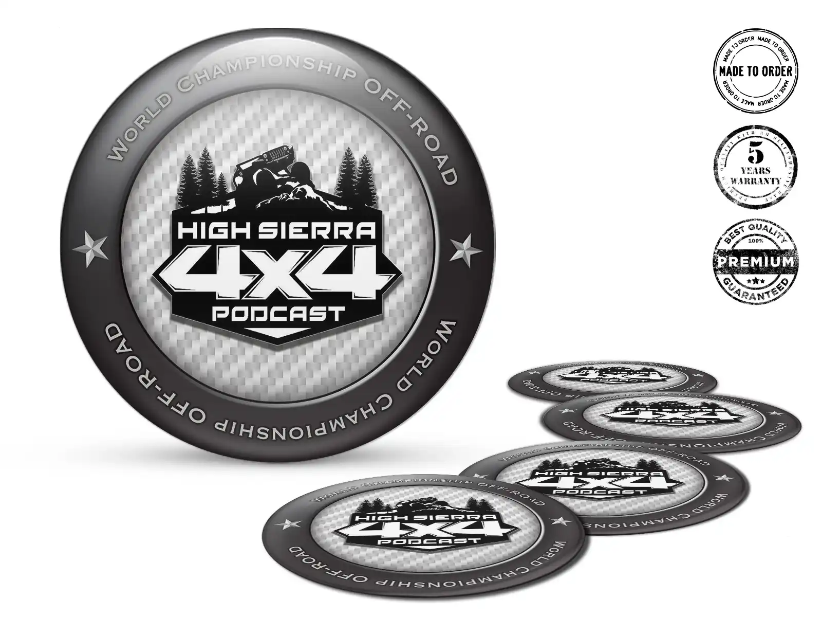 Wheel Decals Style Custom Domed Badges
